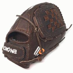 h Softball Glove 12.5 inches Chocolate lace. Nokona Elite pe